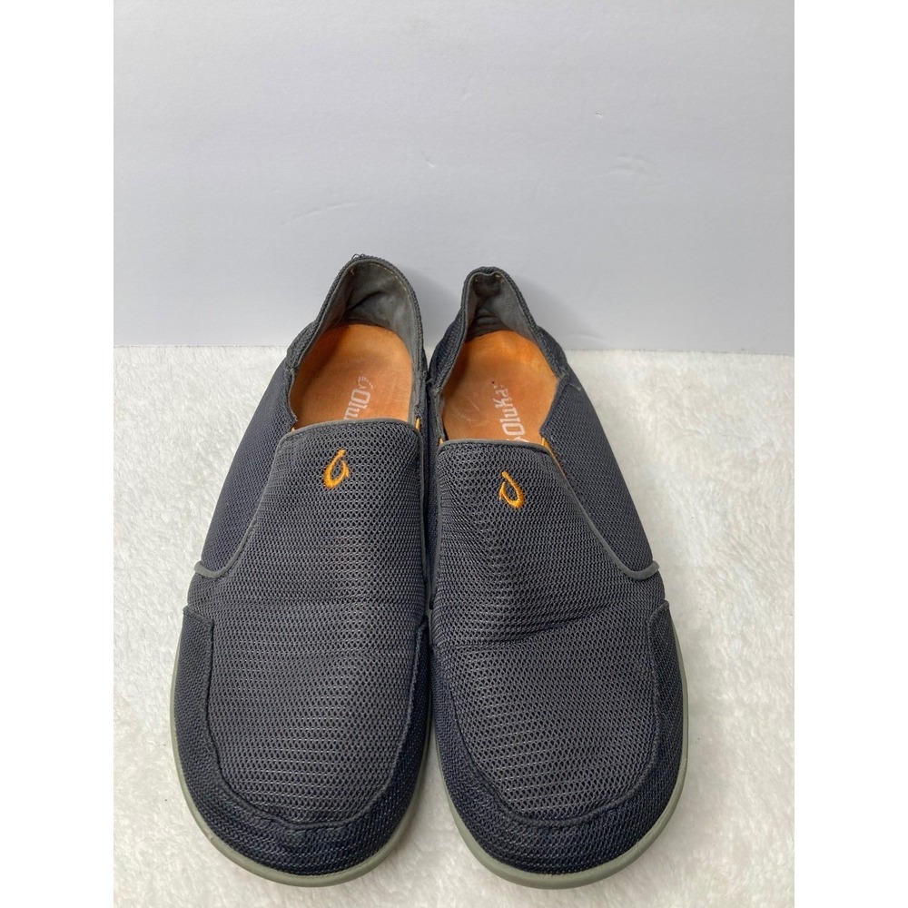 OluKai Shoes Mens 8.5 Nohea Mesh Slip On Grey Casual Loafer Beach Island Coastal - Picture 4 of 10
